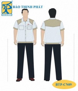 Quần áo công nhân phối màu BTP - CN09