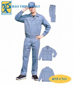 Quần áo công nhân có dây kéo BTP - CN11